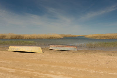 The road through the steppes to the aral sea.kazakhstan,2019