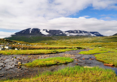 Scenic view of landscape against sky