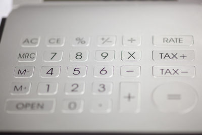 Close-up of computer keyboard