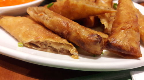 Close-up of food in plate