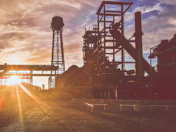 Factory against sky