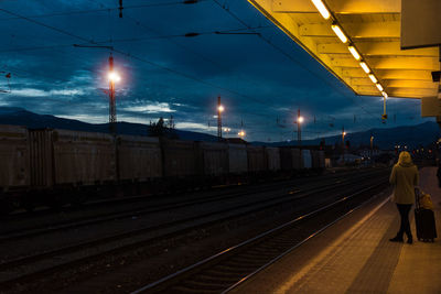 Railroad station platform