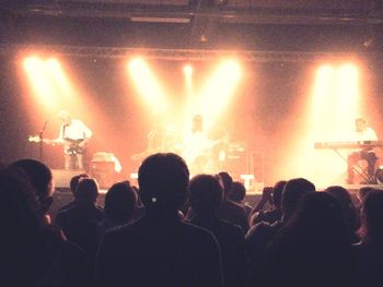 People enjoying in concert