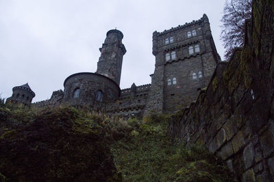 Low angle view of historic building against sky