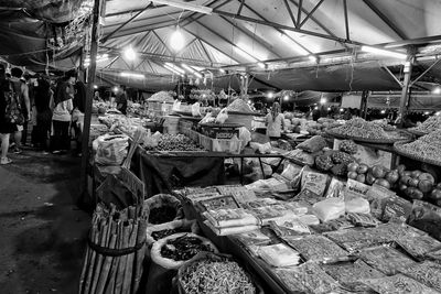 View of market stall for sale