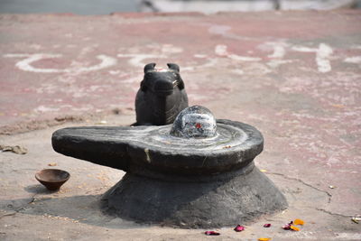 Close-up of a sculpture