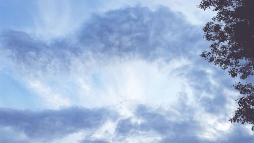 Low angle view of clouds in sky