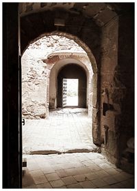 Entrance of historic building