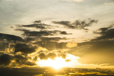 Scenic view of sky during sunset