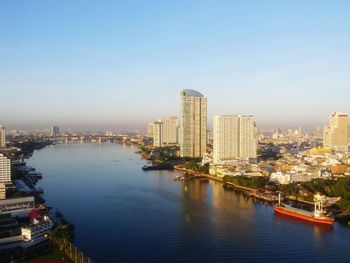 View of cityscape with waterfront