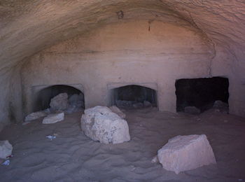 Rock formations in cave