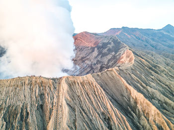 Panoramic view of mountain range