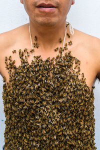 Close-up of woman holding marijuana