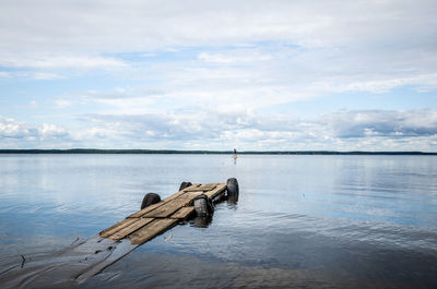 Scenic view of sea against sky