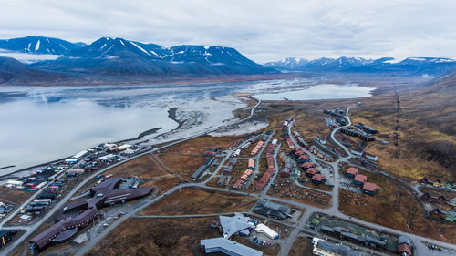 Scenic view of longyearbyen