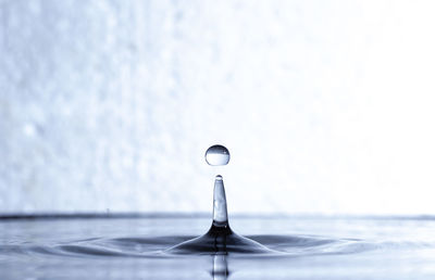 Close-up of water splashing in sea