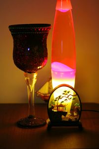 Close-up of wine glass on table