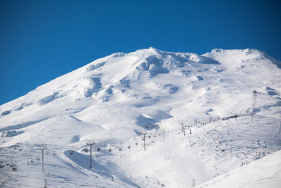 Ski resort at mr ruapehu, new zealand