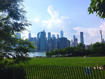 City skyline against sky