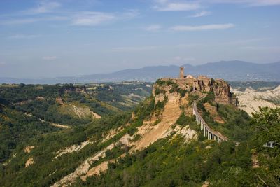 Scenic view of mountain against sky