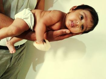 Portrait of cute baby boy