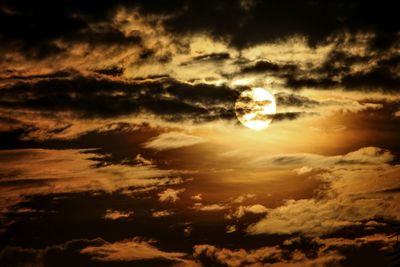 Scenic view of sky during sunset