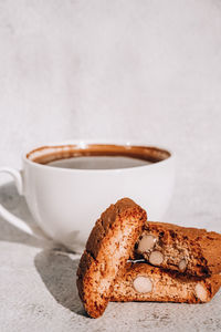 Close-up of cookies on table