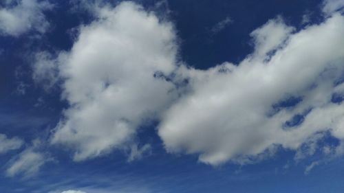 Low angle view of cloudy sky