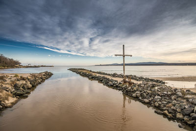 Scenic view of sea against sky