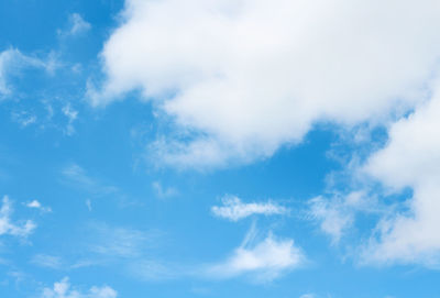 Low angle view of clouds in sky