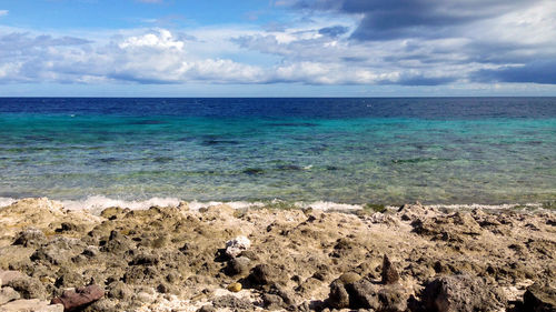 Scenic view of sea against sky