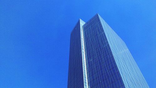 Low angle view of blue sky