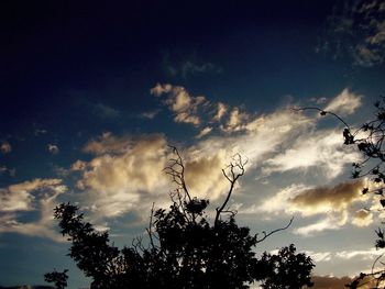 Low angle view of cloudy sky