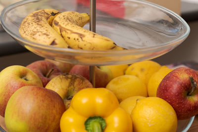 Close-up of fruits for sale at market stall