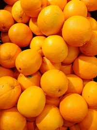 Full frame shot of oranges in market