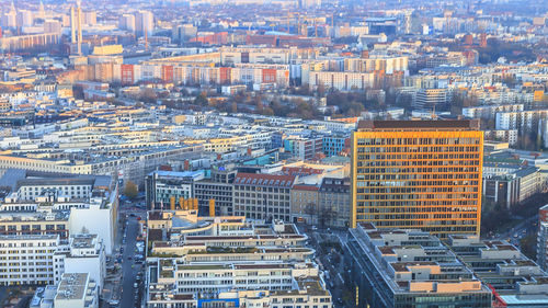 High angle view of cityscape