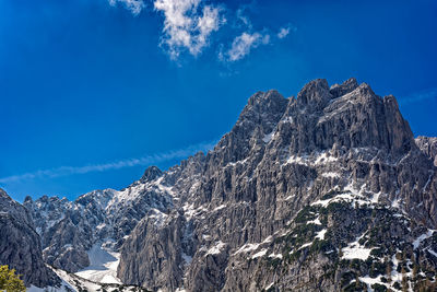 Tyrolean alps mountain view, beautiful snow peak