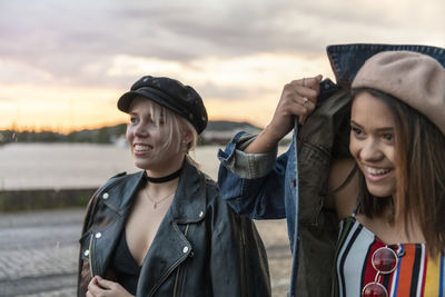 Teenage girl looking away