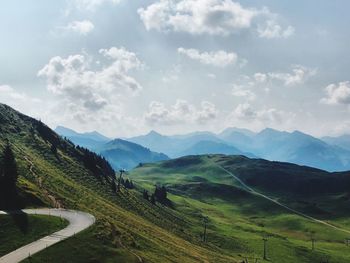 Scenic view of landscape against sky