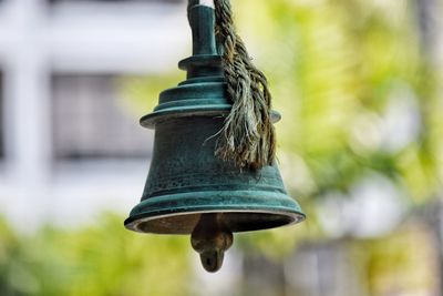 Close-up of hanging outdoors