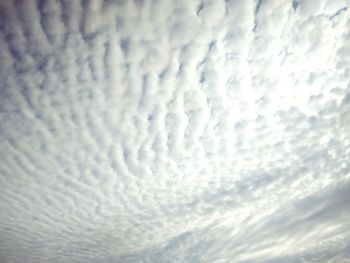 Low angle view of clouds in sky