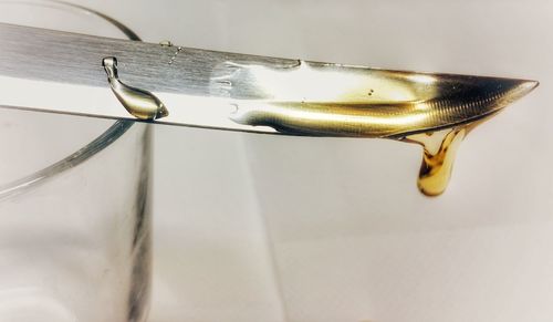 Close-up of faucet