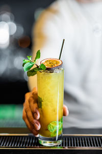 Close-up of drink on table