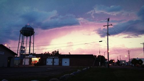 View of cloudy sky at sunset