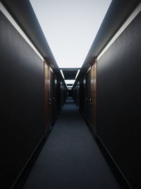 Empty corridor of building