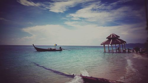 Scenic view of sea against sky