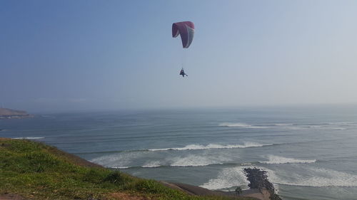 Scenic view of sea against sky