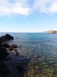 Scenic view of sea against sky