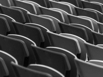 Full frame shot of empty seats