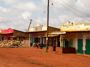 Houses against sky